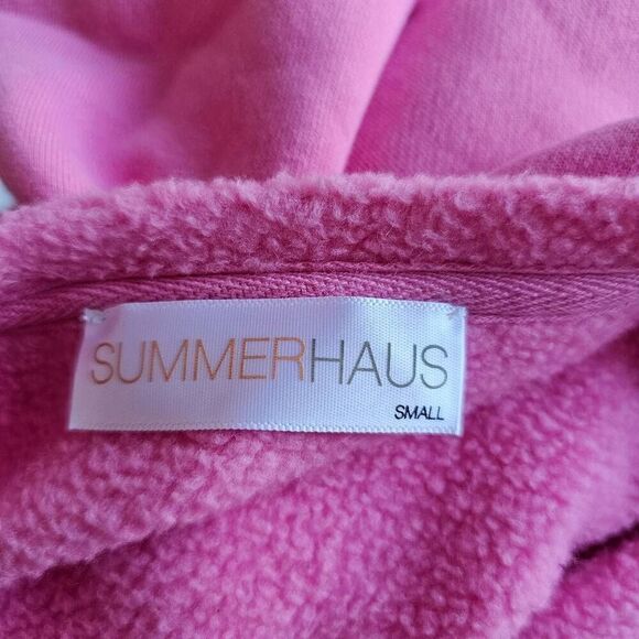 Summer haus womens Sz Small pink crop sweater - Picture 6 of 7